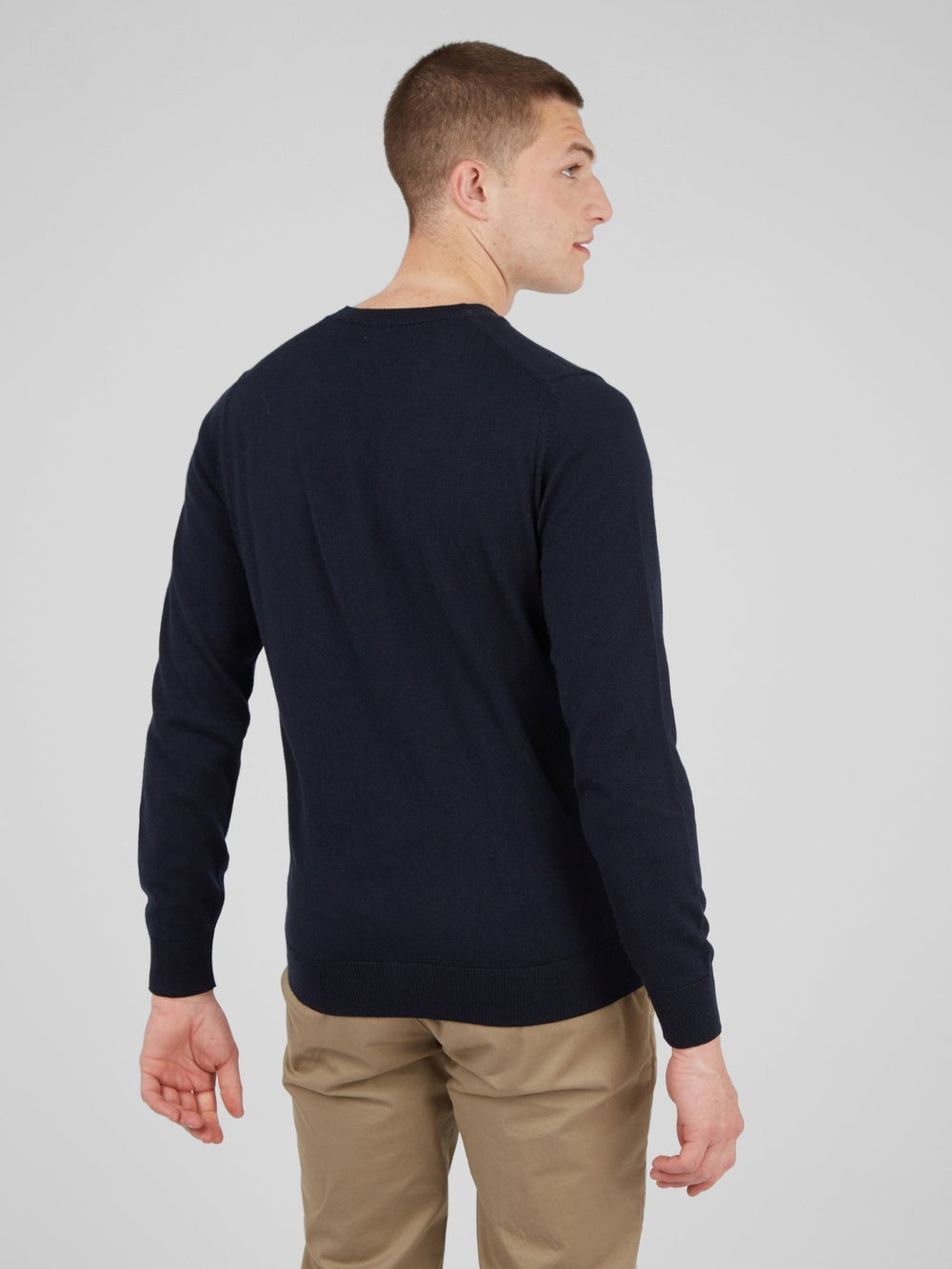 Knitwear Ben Sherman Signature Crewneck Bleu Marine | ZOG-29867685